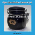 Pink ceramic seal pot with love design